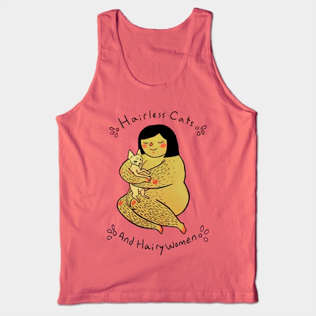 Hairless Cats & Hairy Women <3 Tank Top by Tamaghosti